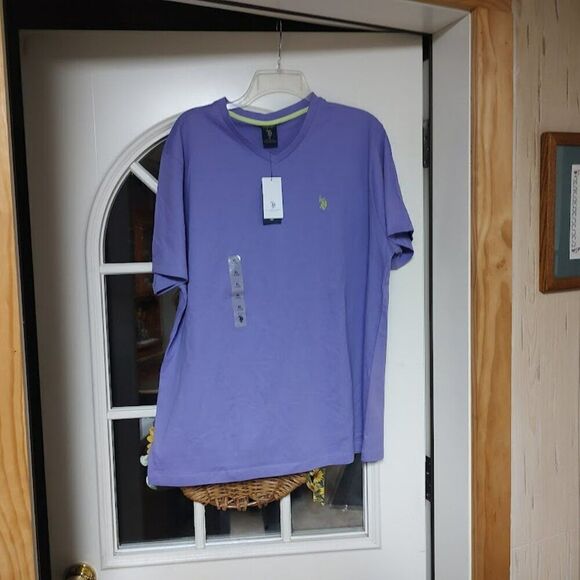 New U.S. Polo Assn Light Purple Shirt Size Men's XL - Picture 1 of 2